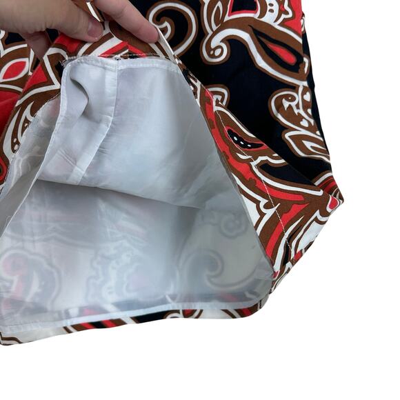 Merona Y2K Paisley Print Mini Skirt Size 8 Retro Boho Festival Retro Resortwear - Picture 5 of 6